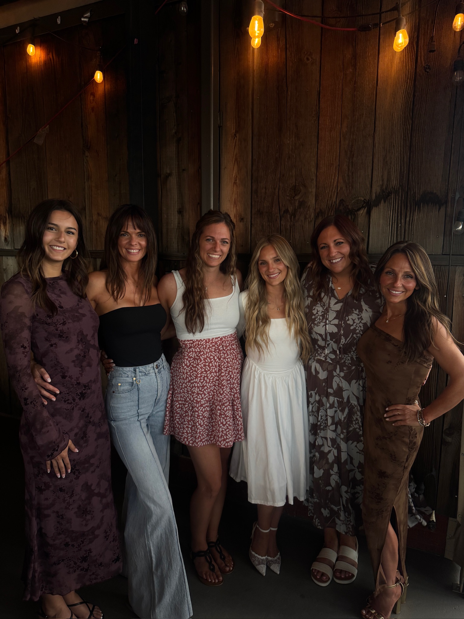 Group of women glowing together with custom spray tans